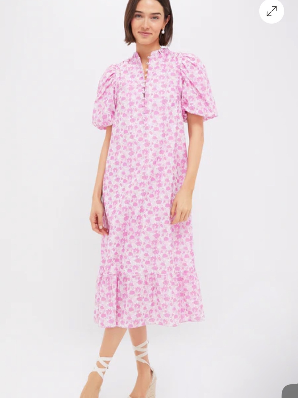 Tuckernuck Mimi Midi Dress Pink Floral Size small - Picture 3 of 3